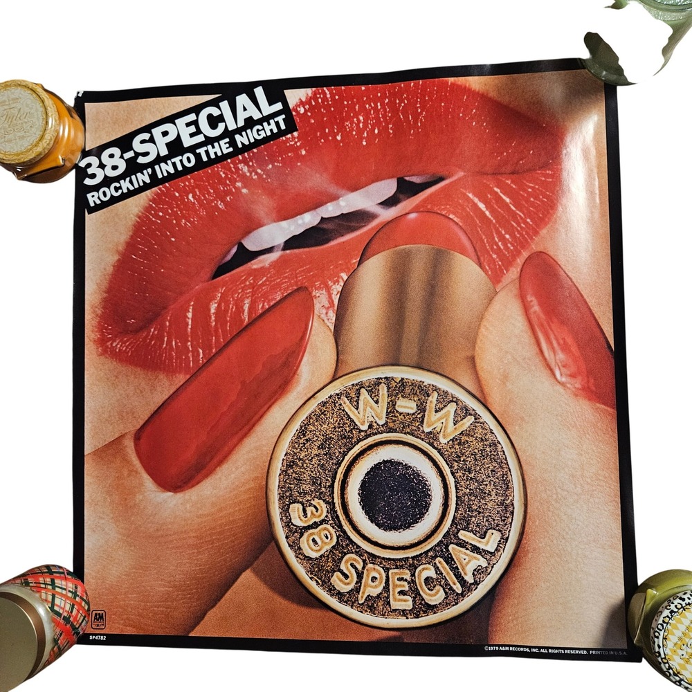 38 Special Rockin' Into The Night‎ Vintage 1979 Promo Album Poster 24x25 Rock Ad